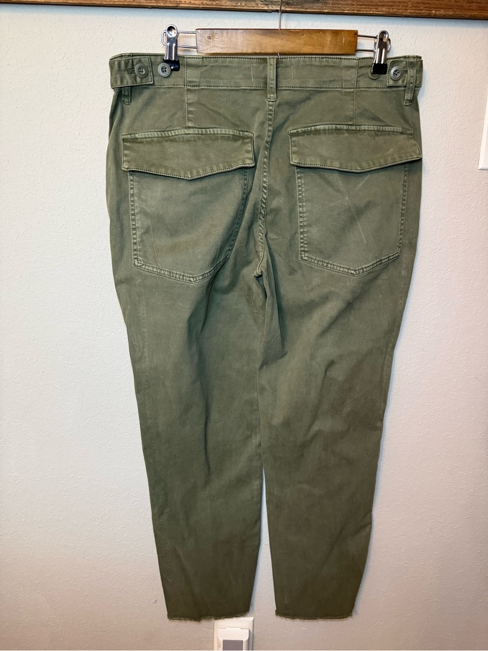 Madewell The Slim Straight Utility Pant Faded Ivy Size 30 - Picture 6 of 16
